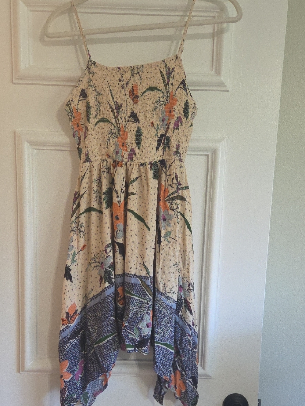 Angie Floral Handkerchief Hem Sundress Women's S